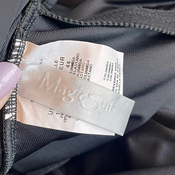 MagicSuit Swimsuit Black Lace Up One Piece Victoria 14 NWOT - Picture 6 of 7